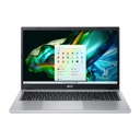 Acer Aspire 3 A315-24P-R6GK Laptop | AMD Ryzen™ 5 7520U Processor, 8GB LPDDR5 RAM, 512GB PCIe NVMe SSD, 15.6" FHD 1920 x 1080, AMD Radeon Graphics, Windows 11 Home, Pure Silver