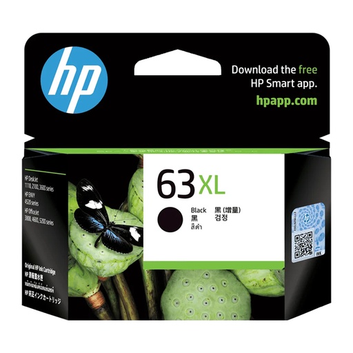 [CTG1750] HP 63XL High Yield Black Original Ink Cartridge