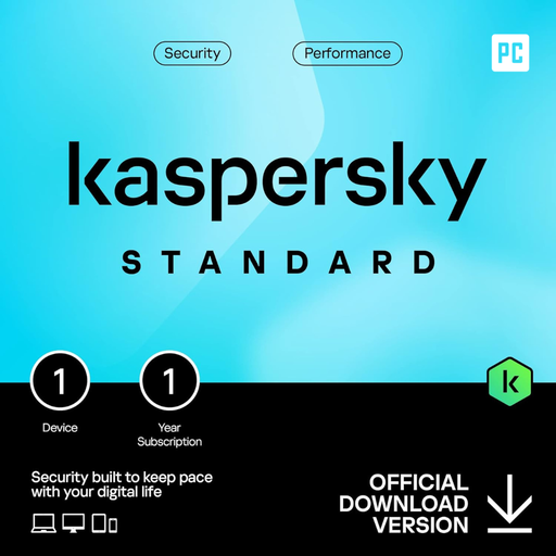 [SFT386] Kaspersky Standard - 1 User 1 Year Subscription (ESD card)