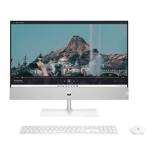 [CPU1245] HP Pavilion 24&quot; All-In-One Desktop PC (ca2001d)| Intel® Core™ i5-13400T Processor, 8GB DDR4-3200MHz RAM, 512 GB PCIe® NVMe™ M.2 SSD, 23.8&quot; FHD (1920 x 1080), IPS, Intel® H670 Graphics, HP 710 White Wireless Keyboard &amp; Mouse, Windows 11 Home SL, White
