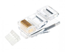 LINK CAT6 RJ45 Plug (Male Connector), 2 layer with pre-insert bar, Transparent, (10 Pack) (US-1002)