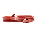 LINK CAT6 RJ45-RJ45 Patch Cord, LSZH, 2m, Red (US-5102LZ-2)