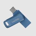 SanDisk 32GB Ultra Dual Drive Go USB Type-C Flash Drive, Blue (SDDDC3-032G-G46NB)