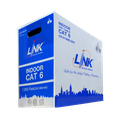 LINK CAT6 UTP Cable, 305M (250MHz) w/Cross Filler, 23AWG, LSZH, Blue (US-9106BLSZH)