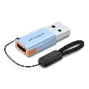 Vention® USB 3.0 Male to USB-C Female Adapter Gray Aluminum Alloy Type 5Gbps 3A Converter (CUAH0)