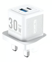 Vention® Two-Port USB (A+C) Fast Charger (30W) UK-Plug White (FEQW0-UK)