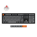 Keychron K10 Max QMK Wireless RGB Backlight (Hot-Swappable) Mechanical Keyboard - Super Red Switch / Black (K10M-H1)