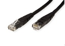 Cat.6 Patch Cord, UTP Stranded 24AWG, Black Color, 0.5M Surlink