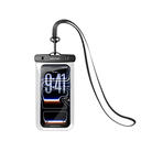 Vention® 7.2-Inch Transparent Waterproof Phone Pouch with Lock Seal Black (KQTB0)