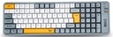 Alcatroz Tetriz Air 3 Bluetooth 5.3 Dual Mode 99 Key Wireless Keyboard - Summer White