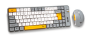 Alcatroz Tetriz Air 300C Bluetooth 5.3 Dual Mode 84 Key Wireless Keyboard and Mouse Combo - Summer White  