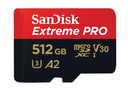 SanDisk Extreme PRO microSDXC UHS-1 Card 512GB with Adapter (SDSQXCD-512G-GN6MA)