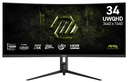 MSI MAG 342CQRF E20 34" Curved Gaming Monitor | UWQHD (3440 x 1440), VA, 0.5ms (GtG), 300 cd/m², 21:9, 200Hz, 1500R, AMD FreeSync™ Premium, 1x DP, 2x HDMI, Black
